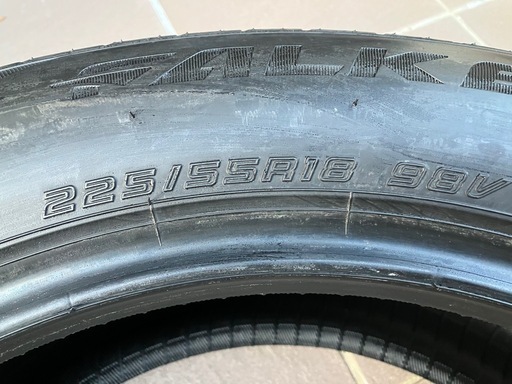 【新車外し】スバル クロストレック 
純正タイヤ ファルケンZIEX ZE001A A/S　 225/55R18 98V 4本セット 