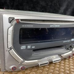 ★CD/MDプレーヤー KENWOOD ケンウッド DPX05MDU / CD MDLP FM カーオーディオ 動作未確認 現状品★の画像