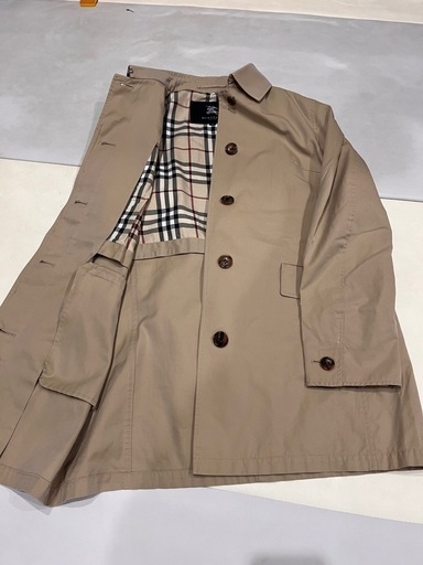 バーバリーロンドン ステンカラーコート ベージュ色 Lサイズ ノバチェック