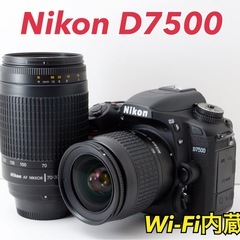 ★Nikon D7500★S数約4800回●Wズームレンズ●超名...