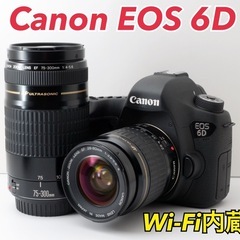 ★Canon EOS 6D★S数少●Wi-Fi内蔵●Wズームレンズ●三脚付き  1ヶ月動作補償あり！ 安心のゆうパック代引き発送！ 送料、代引き手数料無料！