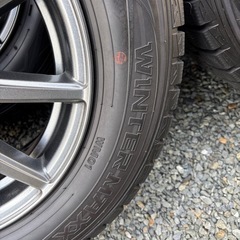 スタッドレス195 65R15　ホイール付き　4本　ダンロップ　ウィンターマックス　2019年製の画像