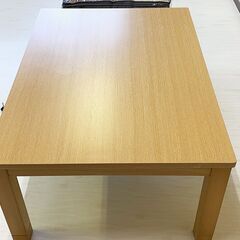 【受渡者決定】ユアサ コタツ 2018年製 幅105㎝ 新品のコタツ布団付きの画像