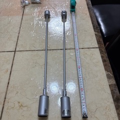 間接照明機器L🟰約60㌢シルバー2本セットの画像