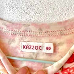 コットン100%♡KAZZOC 花柄 長袖Tシャツ 80サイズの画像