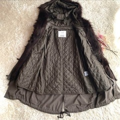 PLST ファー付きモッズコート サイズ2 プラステ
の画像