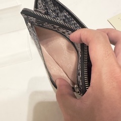 破格ステラマッカートニーパイソンデザイン長財布の画像