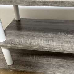 【美品】テレビ台　グレーの画像