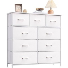 お値下げ‼️チェスト 収納 タンス ホワイト 布製の画像