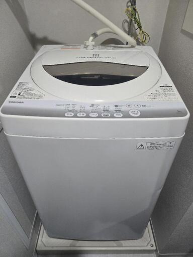 【洗濯機　東芝　全自動洗濯機　AW-50GM 5.0kg ピュアホワイト】