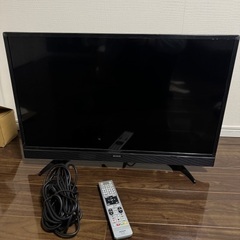 テレビ、テレビケーブル付き