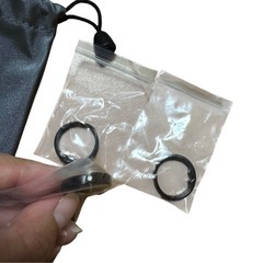 いびき防止リング 黒 シリコン製の画像