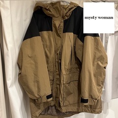 mysty woman バイカラーダウン オーバーサイズ