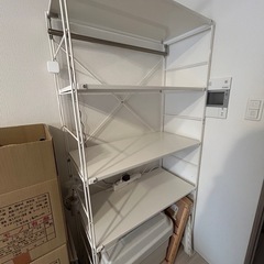 【成約済】無印良品　スチールユニットシェルフ　ワードローブセット