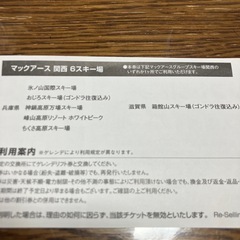 交渉中
リフト券セット(ひるぜんベアバレー&マックアース関西6)オマケ付の画像