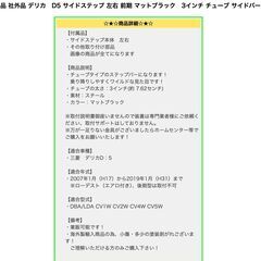 三菱デリカ　前期　サイドステップ（本体・ステー・ビス）即取り付け可能の画像