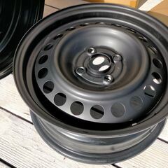 ホンダ フィット 等 15インチ 6J +50 4H 100 スチールホイール 4本セット　中古☆の画像