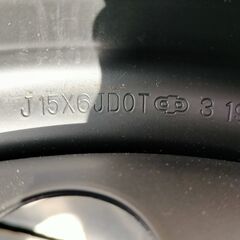 ホンダ フィット 等 15インチ 6J +50 4H 100 スチールホイール 4本セット　中古☆の画像