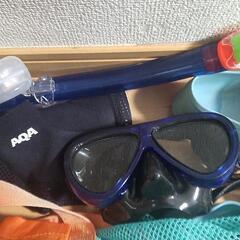 スイミング フィン シュノーケルの画像