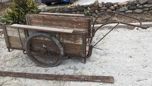 レトロビンテージ リアカー 昭和 荷車 実働品