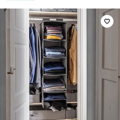 IKEA　SKUBB スクッブ ハンギング収納 6段, ダークグレーの画像