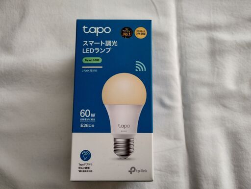 【新品未開封】TP-Link L510E/A Tapoスマート LEDランプ 調光タイプ 電球色 E26 800lm Echoシリーズ/Googleホーム対応