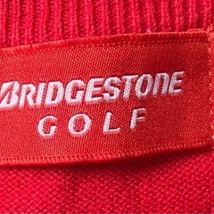 ★大幅値下げ★BRIDGESTONE GOLF Vネックセーター M レッドの画像