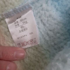 ロンパース　モコモコ　60センチの画像