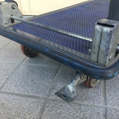 ■台車■石川製作所製（アイケーキャリー）積載荷重150kg ストッパー付 折りたたみ式台車 手押し台車 配送 運搬 車載 倉庫 搬入 引っ越し 家庭用 業務用 店舗 会社の画像