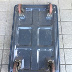 ■台車■石川製作所製（アイケーキャリー）積載荷重150kg ストッパー付 折りたたみ式台車 手押し台車 配送 運搬 車載 倉庫 搬入 引っ越し 家庭用 業務用 店舗 会社の画像