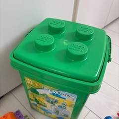 レゴデュプロ　かずあそびトレイン　ぞうさんのバケツ　緑　の画像