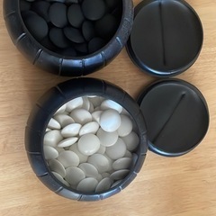 囲碁・碁笥セット】 プラスチック碁石　プラスチック碁笥の画像