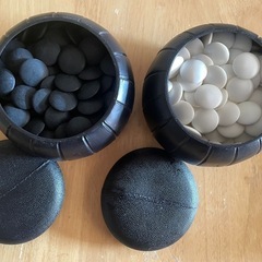 囲碁・碁笥セット】 プラスチック碁石　プラスチック碁笥の画像
