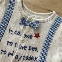 ロンパース　蝶ネクタイ　70センチの画像