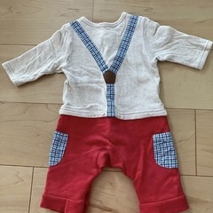 ロンパース　蝶ネクタイ　70センチの画像