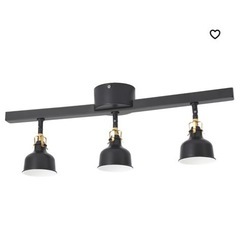 IKEA RANARP 3灯トラックスポットライト ブラック