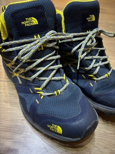 THE NORTH FACE トレッキングシューズ ネイビー/イエロー
