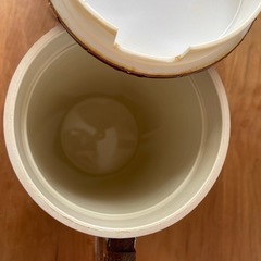 ポット 水差し　皮革張り レトロの画像