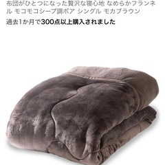 アイリスプラザ 掛け布団 シープボア 毛布 3層構造でふんわりあ...