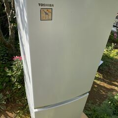 中古　1万円　東芝冷蔵庫2021年製 （153L・右開き） 2ドア　GR-S15BS（W）