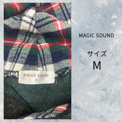 中古 MAGIC SOUND  マジック　サウンド　M サイズ フード 付き 長袖 シャツ S_023の画像