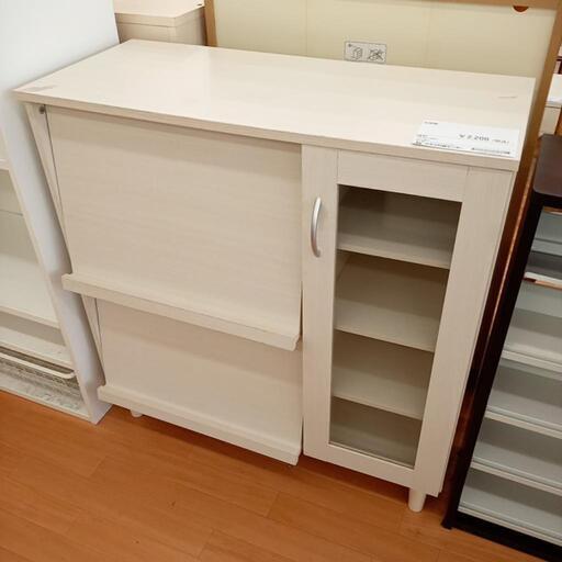 ★ジモティ割あり★ 収納棚　レンジ台　ホワイト　クリーニング済　YJ5109