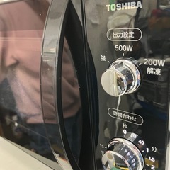 O2501-450 東芝 電子レンジ ER-S17E6(K) 2021年製 通電確認済み キズ汚れ有り