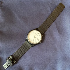 今月で終了　EMPORIO ARMANI メッシュストラップ時計の画像