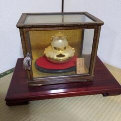 受け渡し決まりました！黄金茶釜　千利休　置物　花台