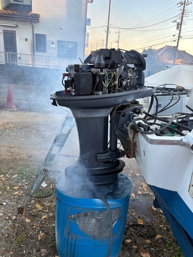 スズキ GF18 2ストヤマハ船外機40馬力　ボートトレーラー付き