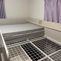 決定　本日受け渡し限定　定価9.9万　ほぼ新品｛説明あり一部傷あり）ニトリシステムベッドデスク