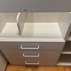 決定　本日受け渡し限定　定価9.9万　ほぼ新品｛説明あり一部傷あり）ニトリシステムベッドデスク