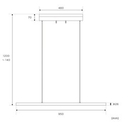 LEDペンダントライト シルバーの画像