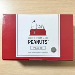 PEANUTS スヌーピー カラーボトムグラス COLOR BO...